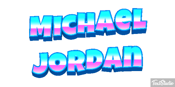 Michael Jordan Efecto de texto