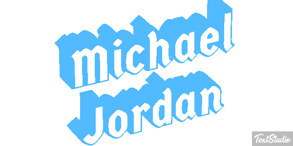 Michael Jordan Efecto de texto