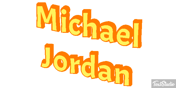Michael Jordan Efecto de texto
