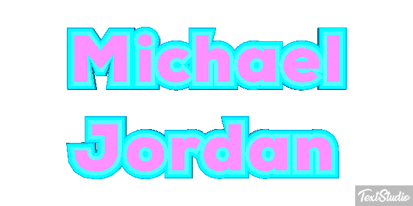 Michael Jordan Efecto de texto