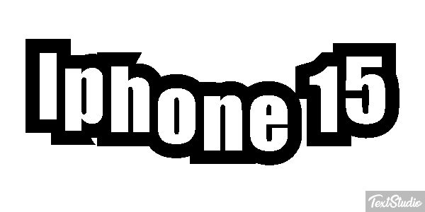 Iphone 15 Text effect