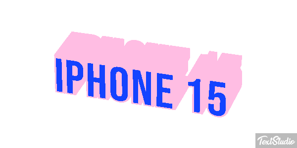 Iphone 15 Text effect