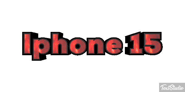 Iphone 15 Text effect