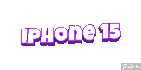 Iphone 15 Text effect