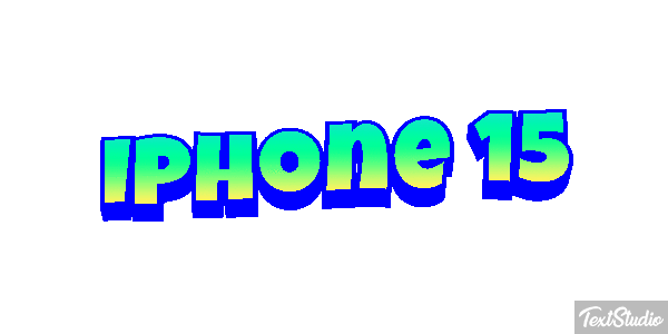 Iphone 15 Text effect