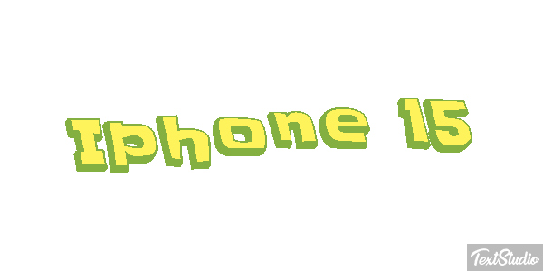 Iphone 15 Text effect
