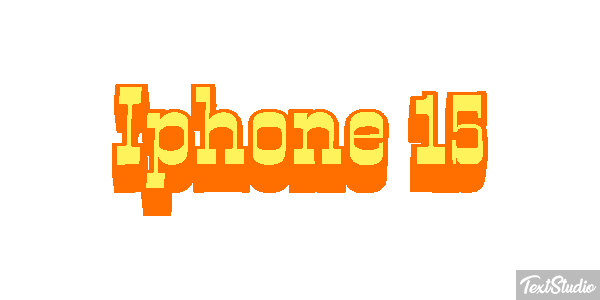 Iphone 15 Text effect