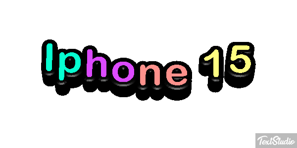 Iphone 15 Text effect