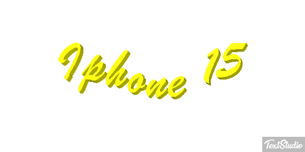 Iphone 15 Text effect