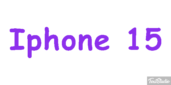 Iphone 15 Text effect