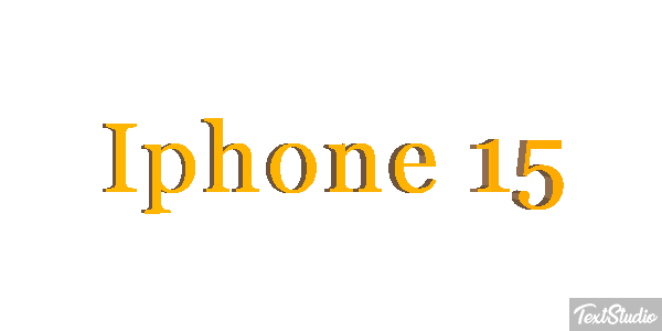 Iphone 15 Text effect