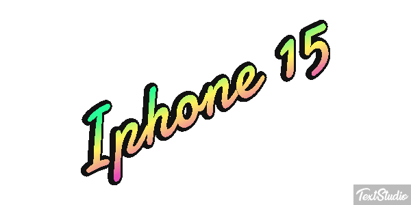 Iphone 15 Text effect