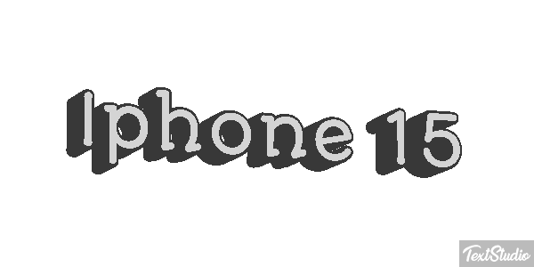 Iphone 15 Text effect