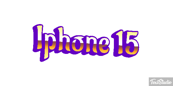 Iphone 15 Text effect