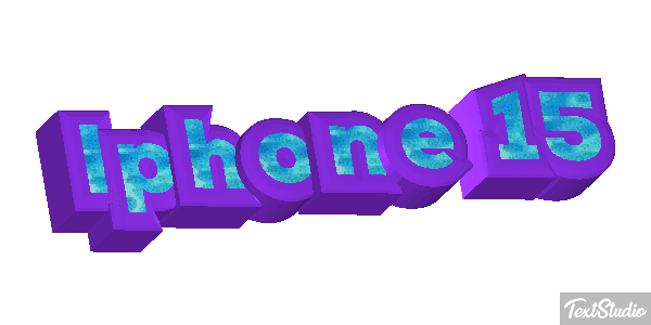 Iphone 15 Text effect