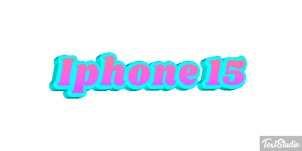 Iphone 15 Text effect