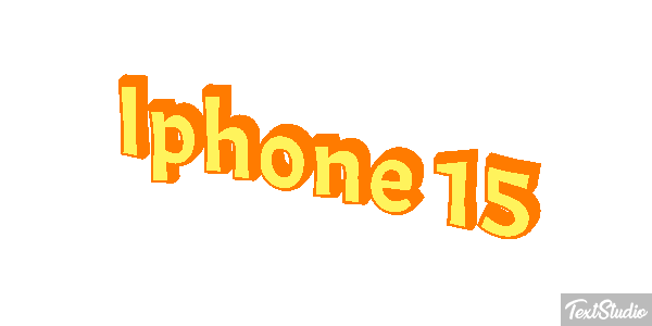 Iphone 15 Text effect