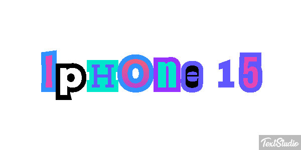 Iphone 15 Text effect