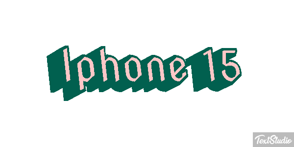 Iphone 15 Text effect