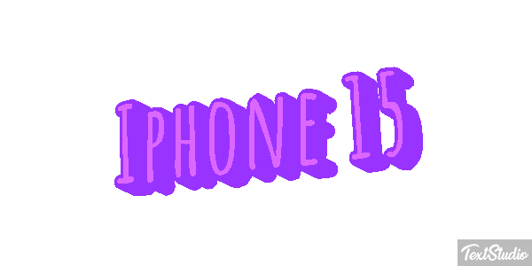 Iphone 15 Text effect