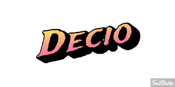 Decio Effetto testo
