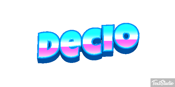 Decio Effetto testo
