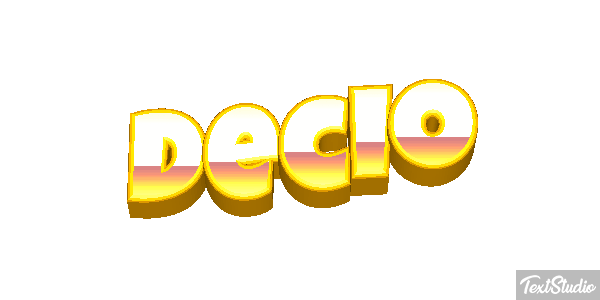 Decio Effetto testo
