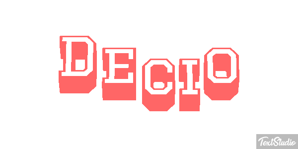 Decio Effetto testo