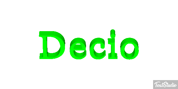 Decio Effetto testo