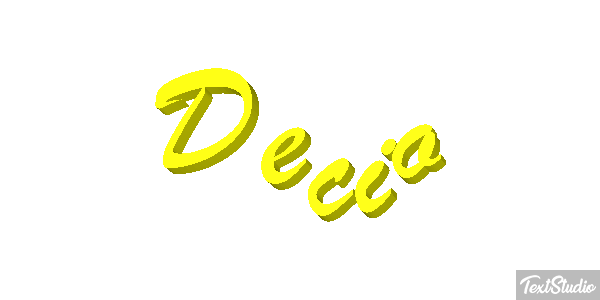 Decio Effetto testo