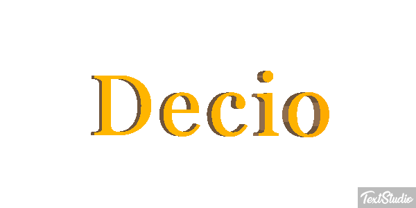 Decio Effetto testo