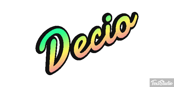 Decio Effetto testo