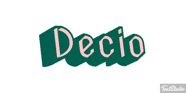 Decio Effetto testo