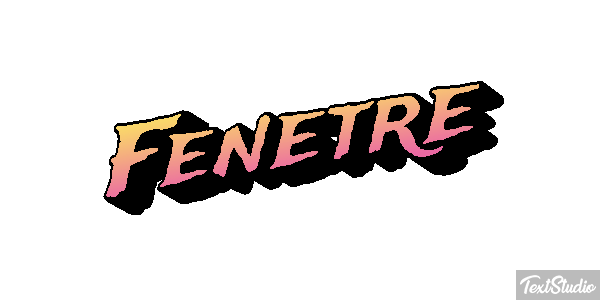 Fenêtre Effet de texte