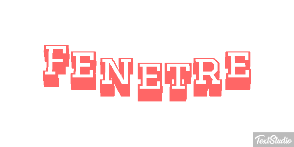 Fenêtre Effet de texte