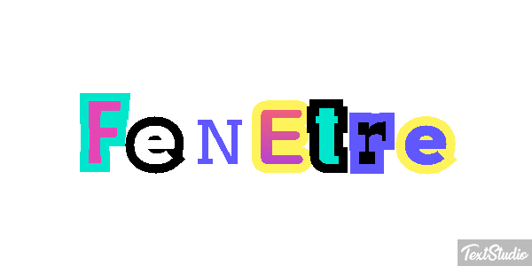 Fenêtre Effet de texte