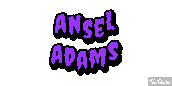 Ansel Adams Efeito do texto