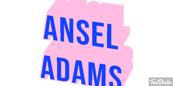 Ansel Adams Efeito do texto