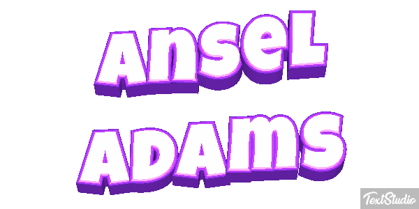 Ansel Adams Efeito do texto