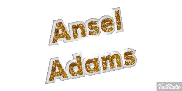 Ansel Adams Efeito do texto