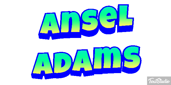 Ansel Adams Efeito do texto