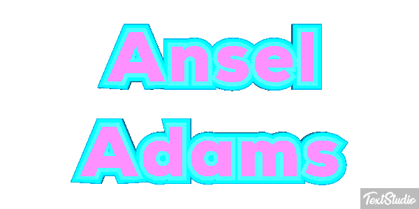 Ansel Adams Efeito do texto