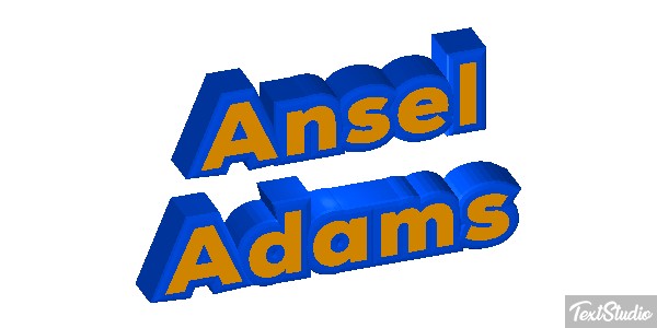Ansel Adams Efeito do texto