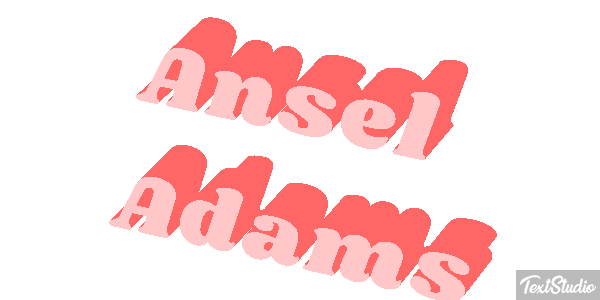 Ansel Adams Efeito do texto