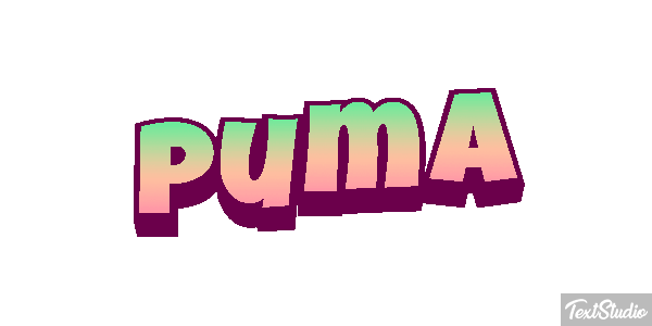 Puma Efecto de texto