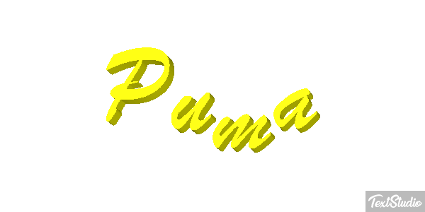 Puma Efecto de texto