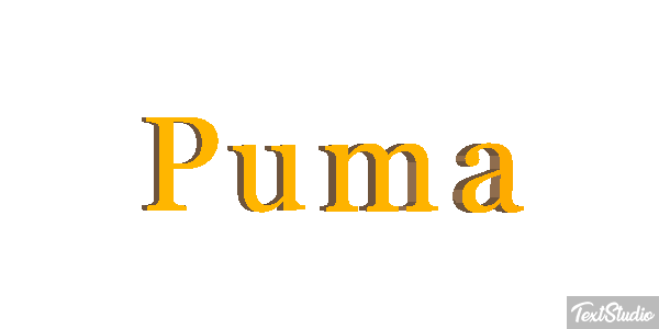 Puma Efecto de texto
