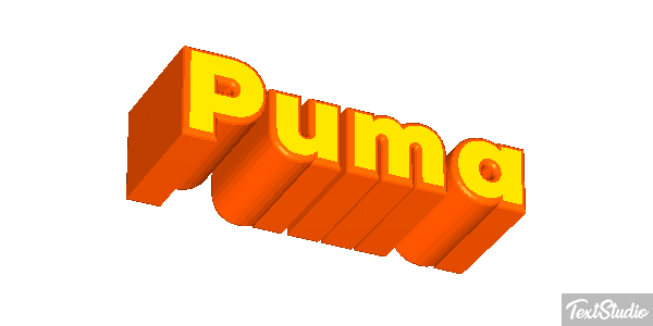 Puma Efecto de texto