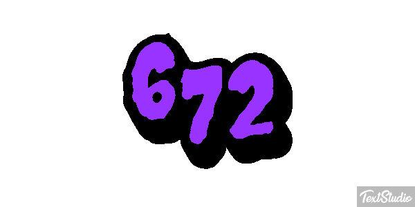 672 Tekst effect