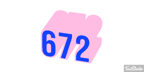 672 Tekst effect